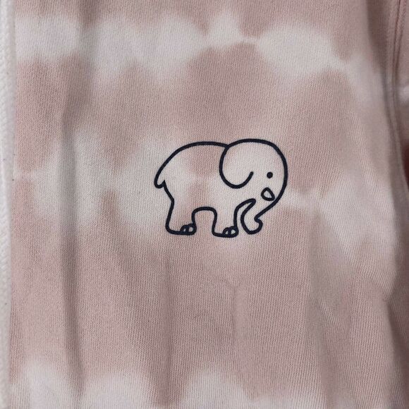Ivory Ella Hoodie Pink Tie Dye Cropped Elephant Logo Womens Size Small VSCO Top - Picture 5 of 6
